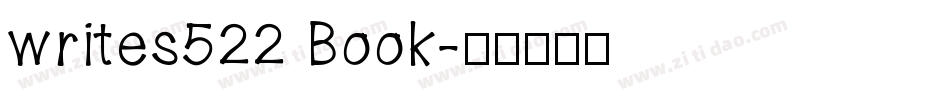 writes522 Book字体转换